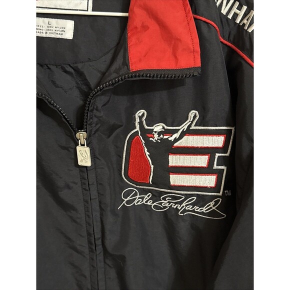 Chase Authentic’s Jacket Dale Earnhardt Black Red Intimidator 7 Time Champ Large - Picture 3 of 9
